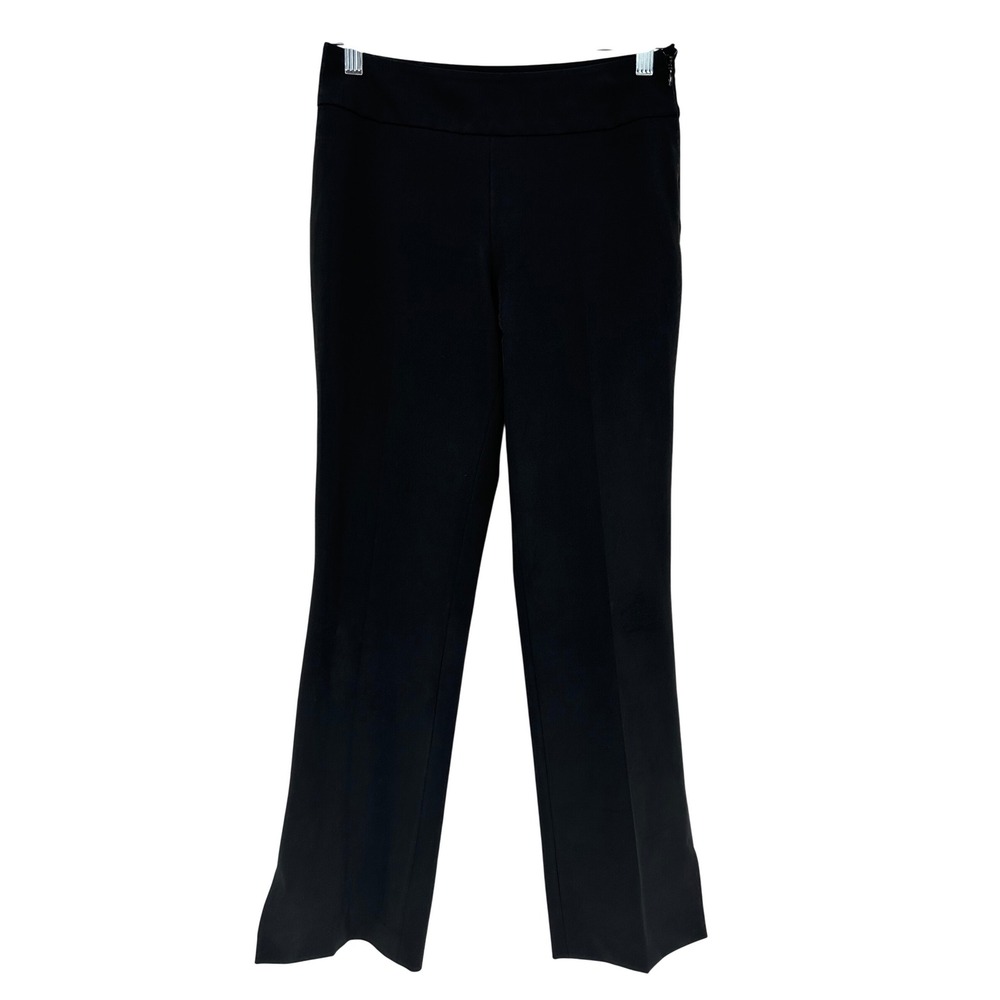 Ted Baker Legroom 1 Black Side Zip Trousers Slit Hem Dress Pants Women's Size 1